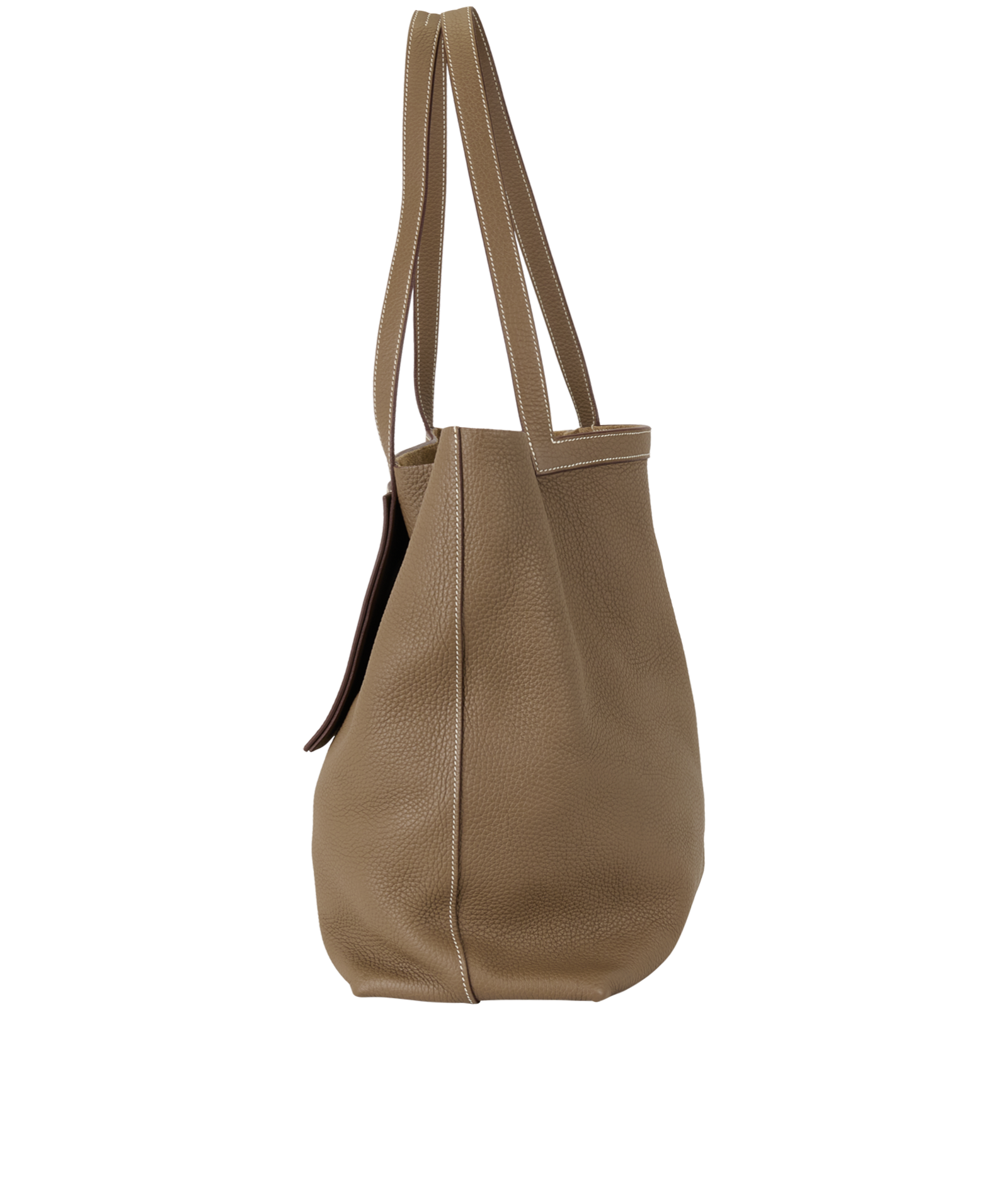 Cabasellier 46 In Taurillon Clemence Etoupe, &pound;2,100, Handbags, Taupe, Leather, Bottom view